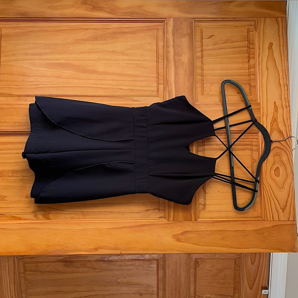 Black strappy Hanover romper